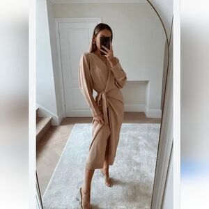 Pretty Lavish Midi Wrap Dress